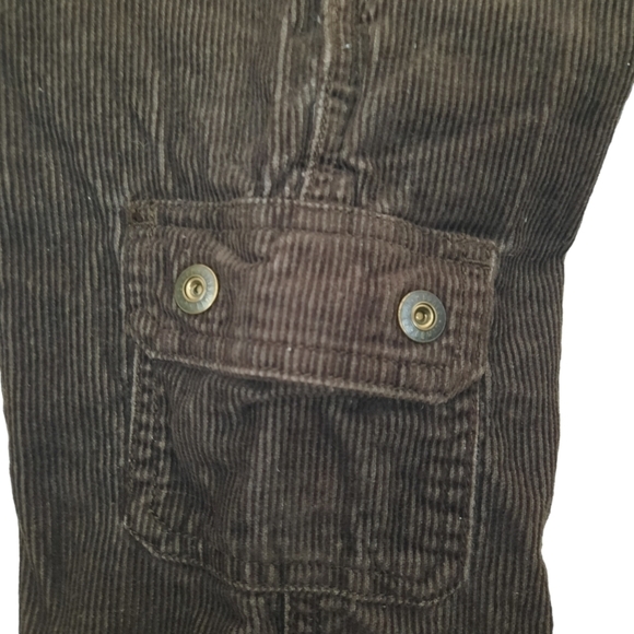 Gymboree Courdory Cargo Overalls Brown Embroidered Deer Size 6-12 Months… - Picture 5 of 9